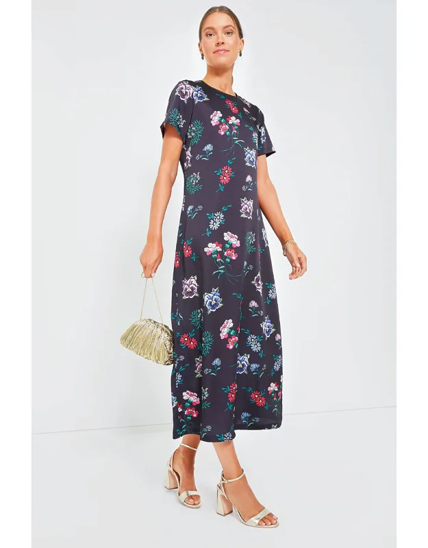 Floral Silky Maxi Dress