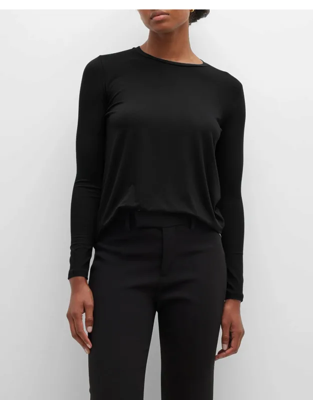 Soft Touch Pleated Crewneck Pullover