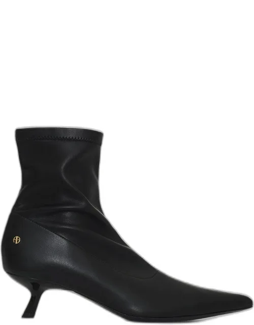 Hilda Boots - Modern Sock Booties With Sharp Pointed Toe And Low Slanted Heel