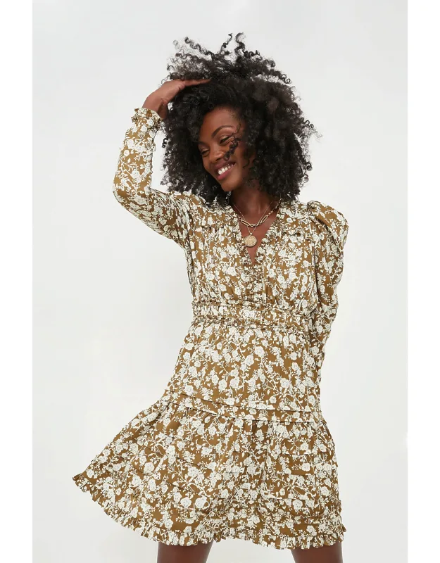 Floral Ruffle Mini Dress