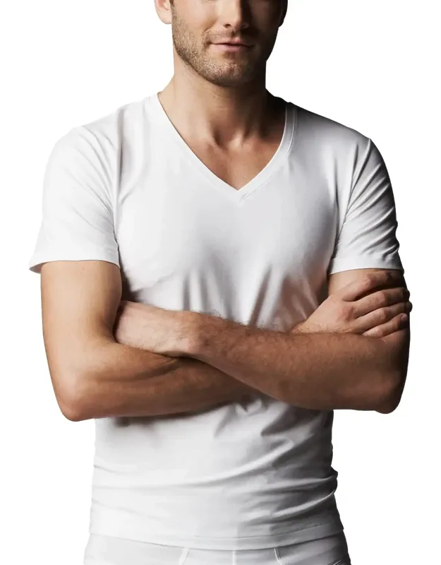 Cotton Superior V-neck T-shirt