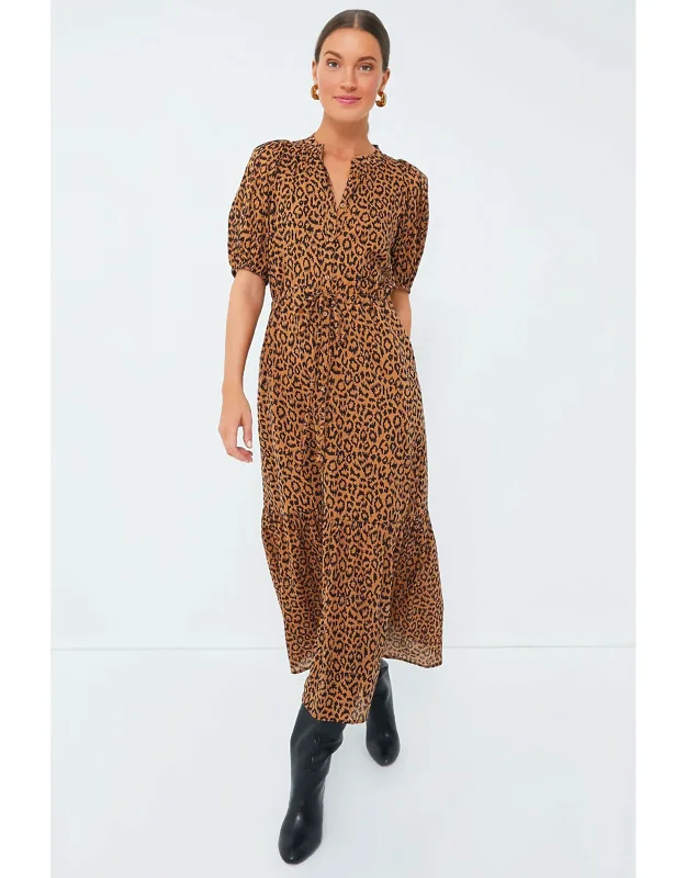 Vintage Leopard Organic Lucy Dress