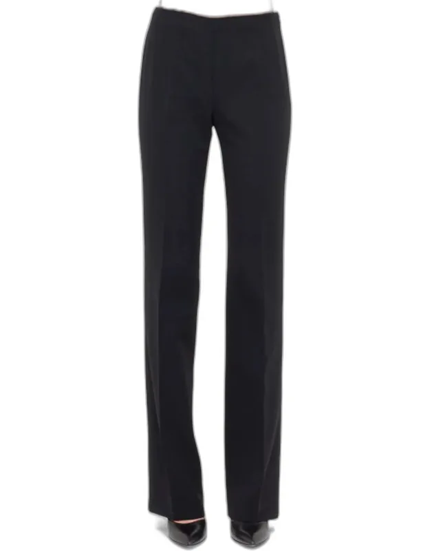Carol Classic Flat-front Pants High-rise Waist And Straight Legs