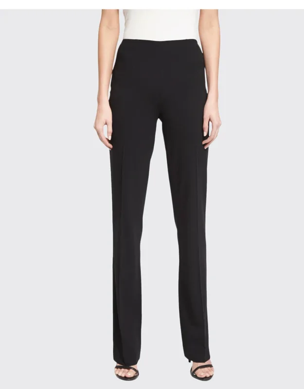 Alandra Side-zip Stretch-wool Pants