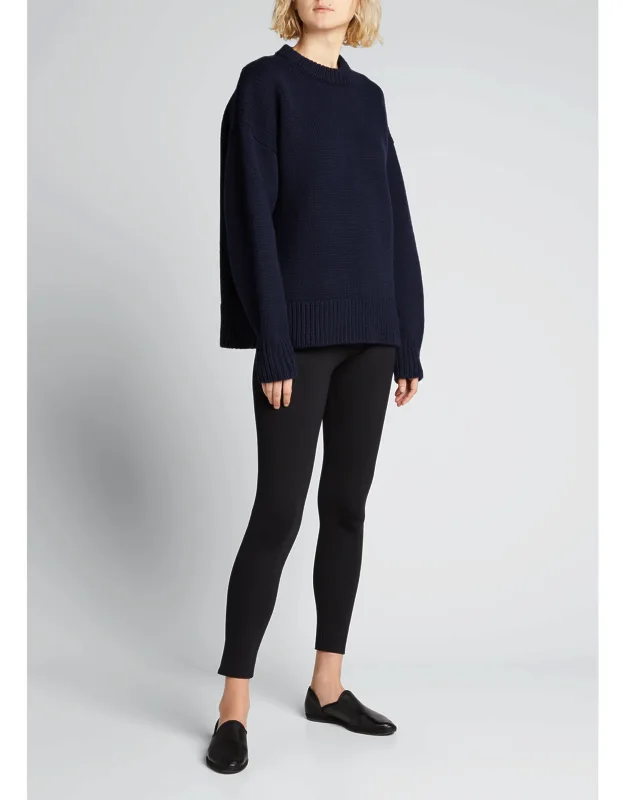 Woolworth Mid-rise Ankle Leggings, Elasticized Waistband, Tapered Legs