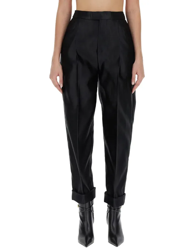 Silk Pants, Italy, Model Height 180 Cm, Size 40