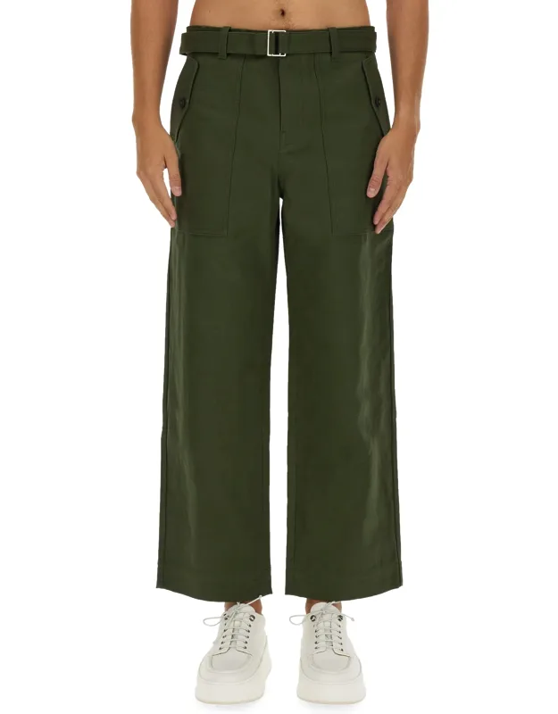 Twill Pants Model Is 185 Cm Tall And Wears Size 44