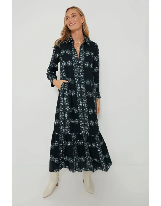 Miller Maxi Shirt Dress With Ruffle Tier And Pockets