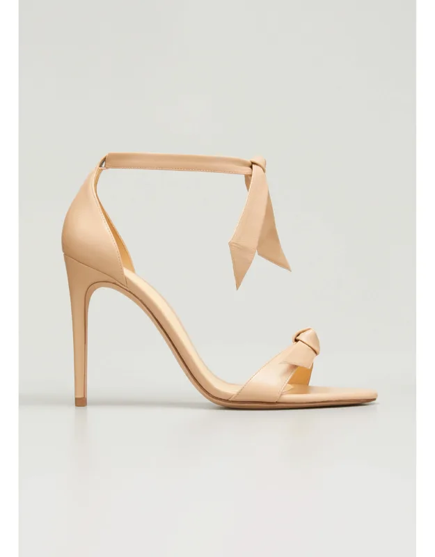 Clarita Bow-tie Leather Sandals
