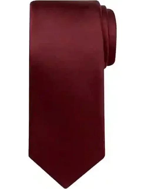 Big & Tall Narrow Solid Silk Tie