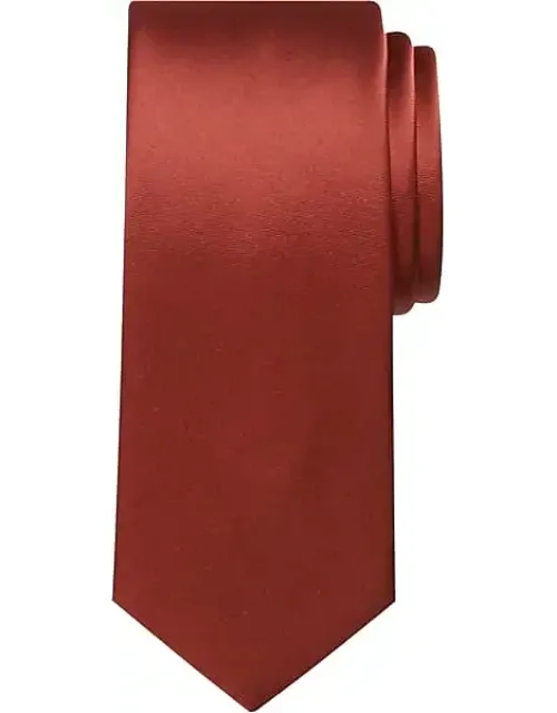 Burnt Orange Tie Lustrous Shine