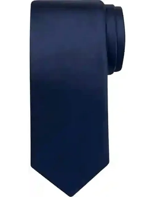 Big & Tall Narrow Solid Silk Tie