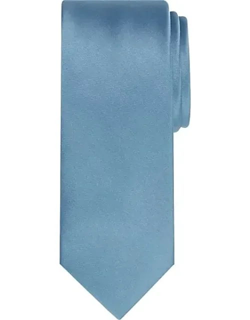 Skinny Solid Tie Soft Chambray