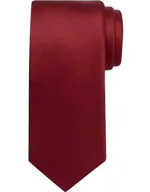 Narrow Solid Silk Tie