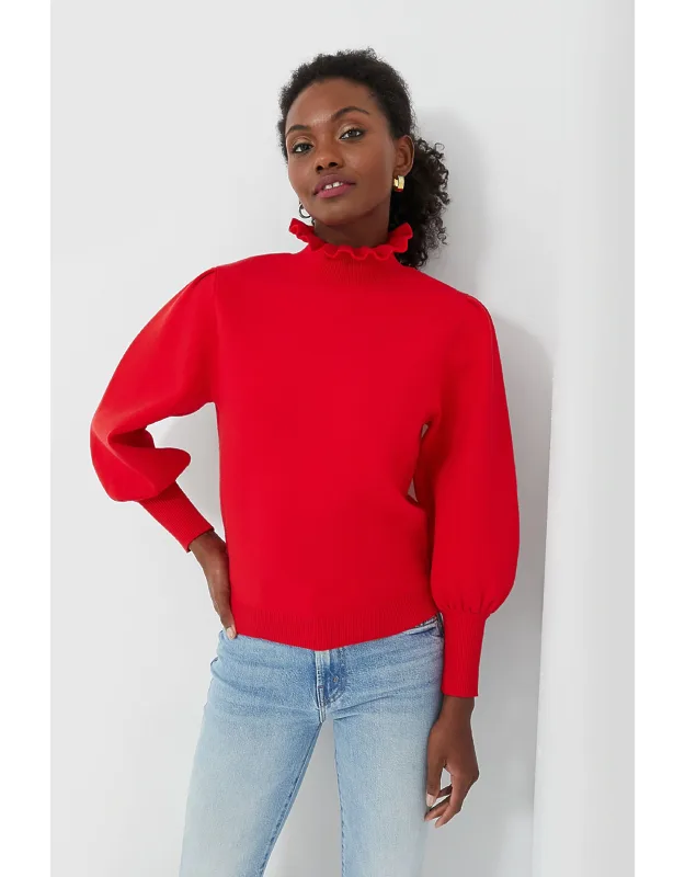 Ruffle Collar Sweater