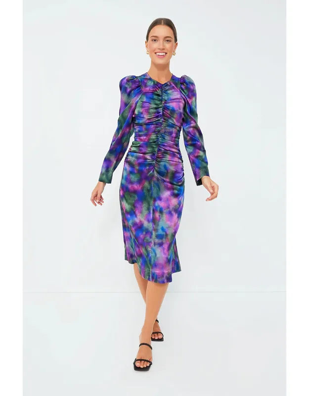 Simply Silk Stretch Satin Midi Dress