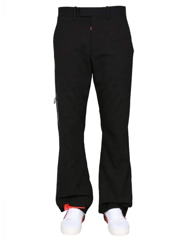"low Fit Trousers 100% Wool Made In Italy"