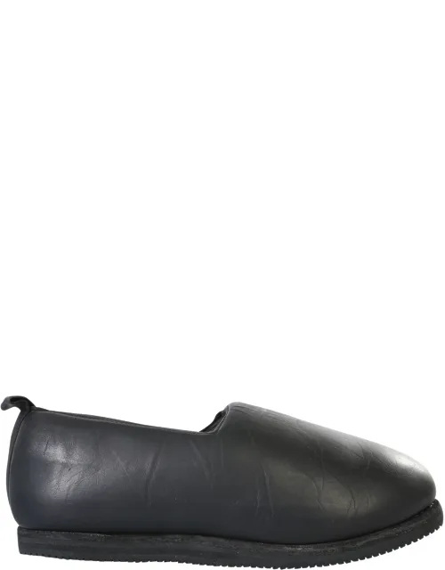 Slipper Sneakers With Rubber Sole And Leather Upper