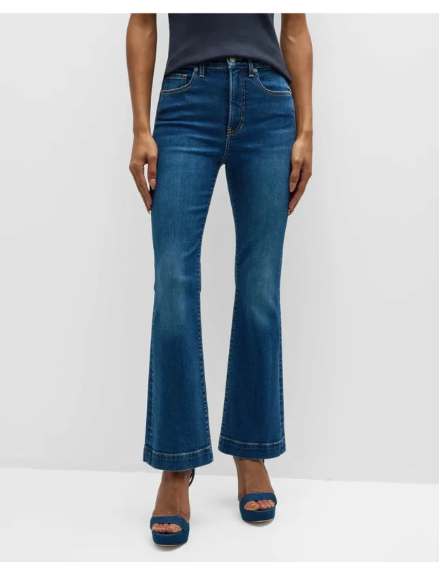 Carson Ankle Flare Jeans With Flared-leg And 11.5" Rise