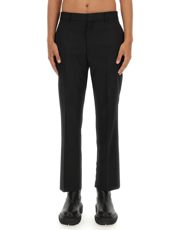 Wool Pants Slim Fit Made In Italy