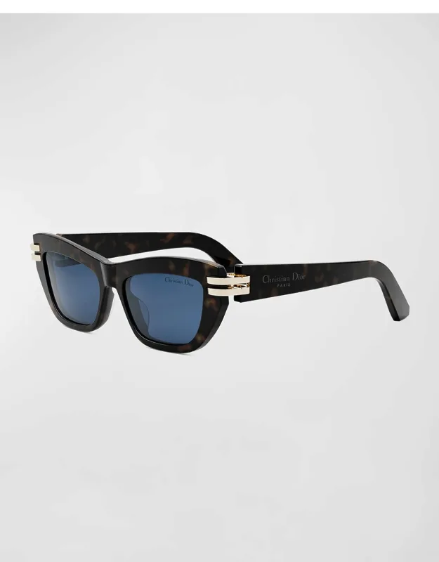 B2u Sunglasses With Solid Lenses And Saddle Nose Bridge