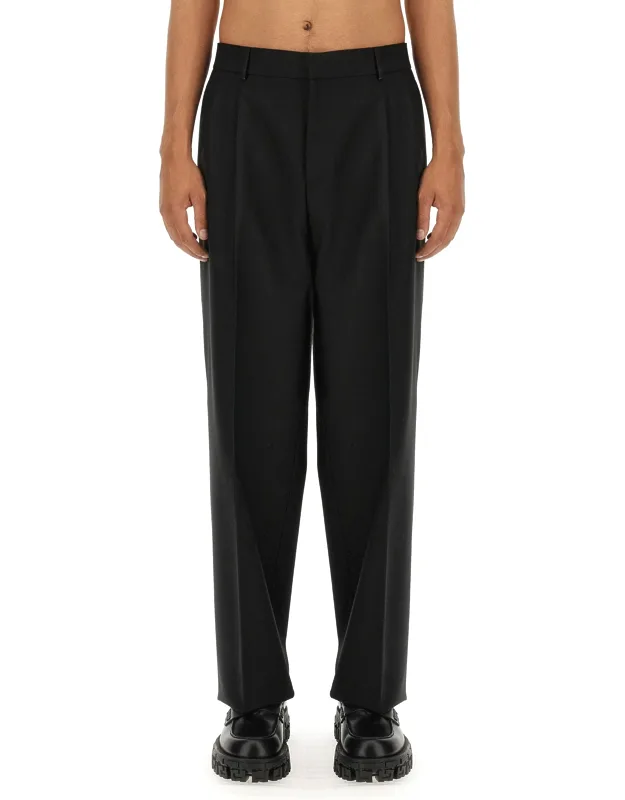 Versace Wool Wide Leg Pants