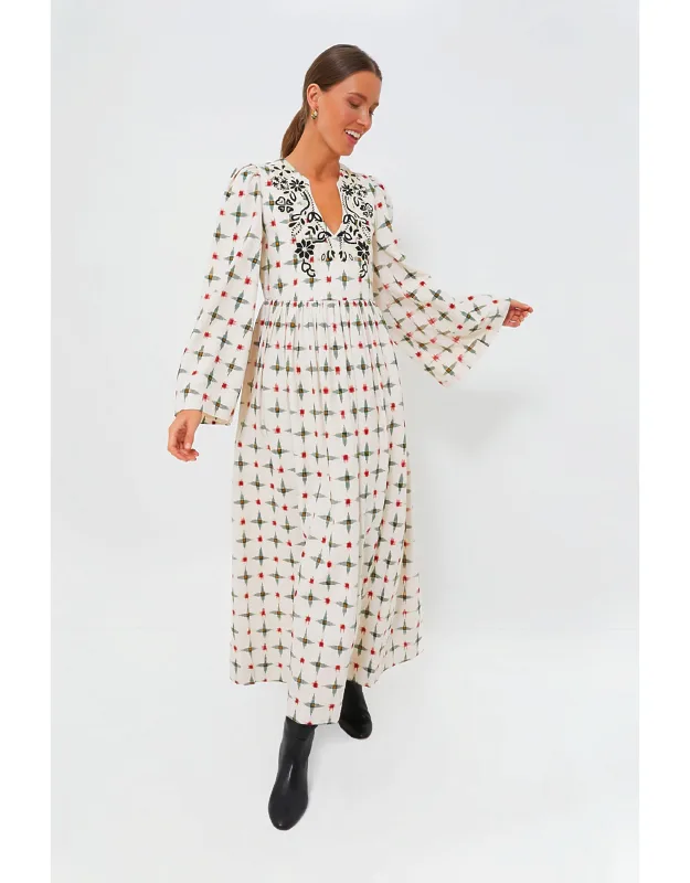 Pointsettia Savannah Dress