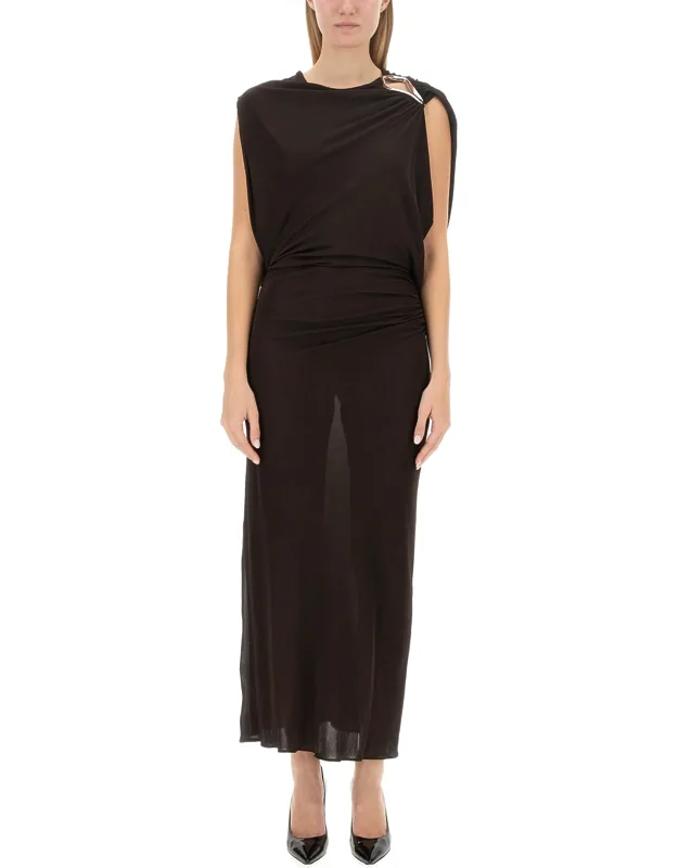 _draped Dress, Slim Fit_