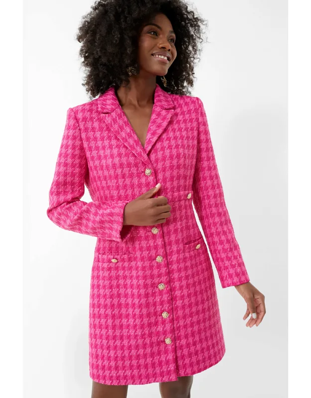 Stacie Dres With V-neckline And Gold Buttons