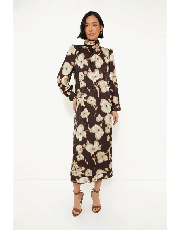 Dappled Hollyhock Faven Dress