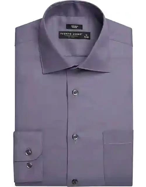 Big & Tall Slim Fit Solid Sharkskin Dress Shirt