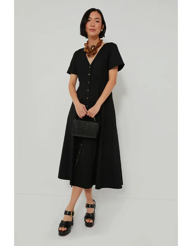 Kate Maxi Dress With V-neckline And Side Pockets