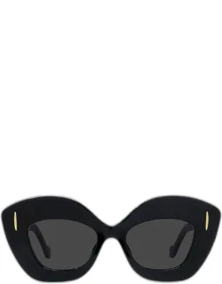 Anagram Butterfly Sunglasses With 100% Uva/uvb Protection And Made In Italy