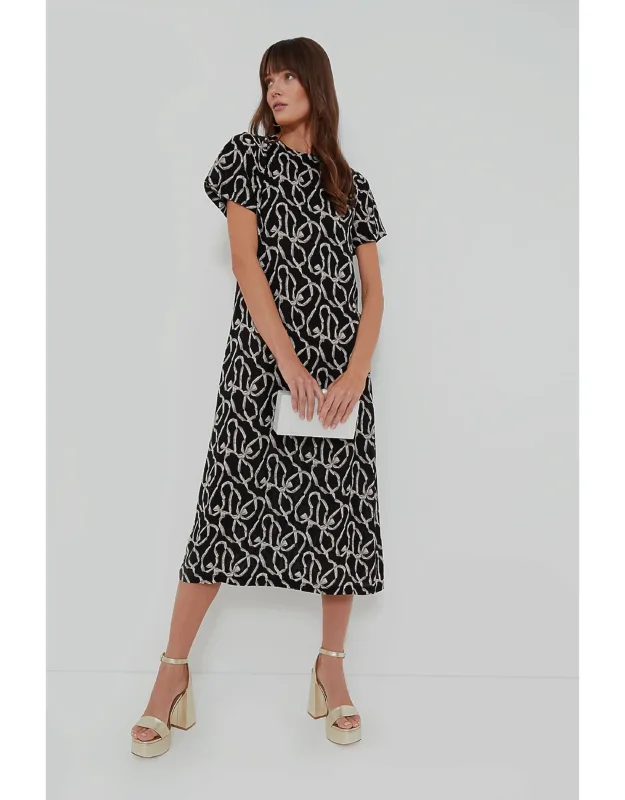 Bow Print Maxi Dress