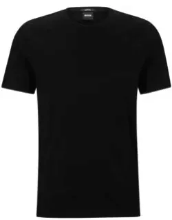 Slim-fit Short-sleeved T-shirt In Mercerized Cotton