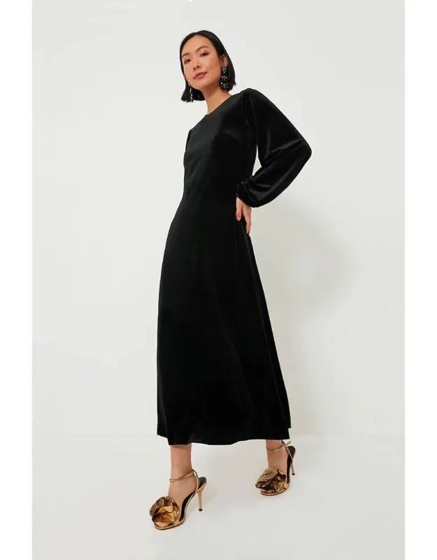 Stretch Velvet Magdalena Dress