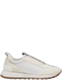 Laceless Suede Sneakers