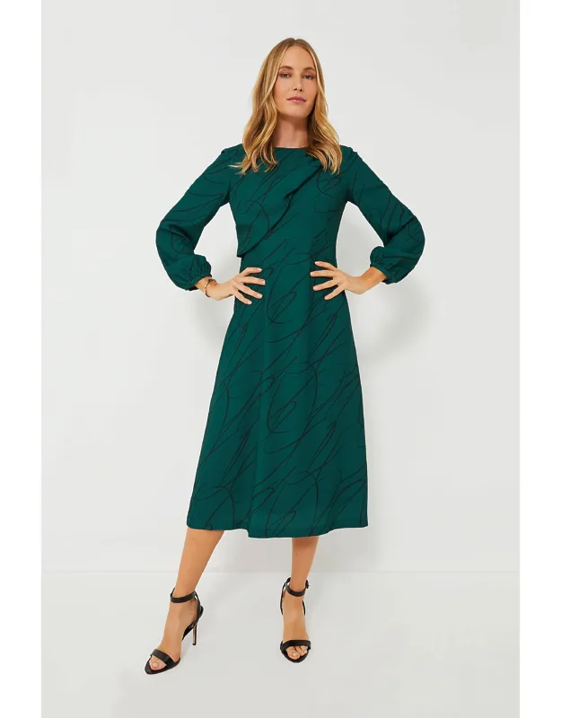 Pine Twombly Draped Dress