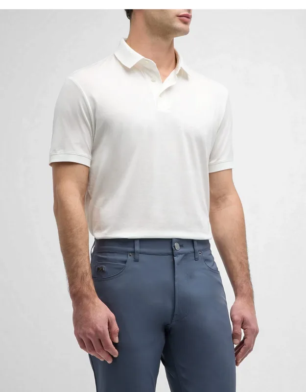 Solid Jersey-stretch Polo Shirt