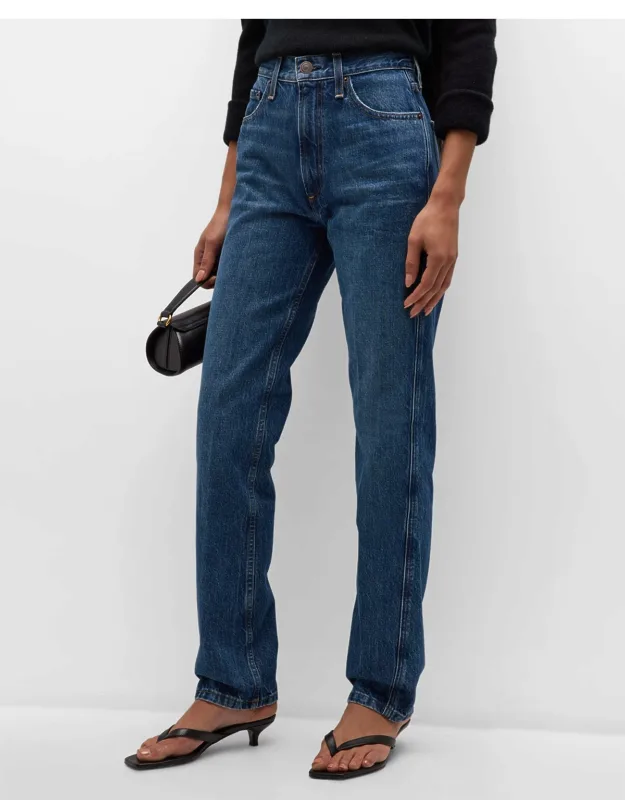 High-rise Tapered Straight-leg Jeans