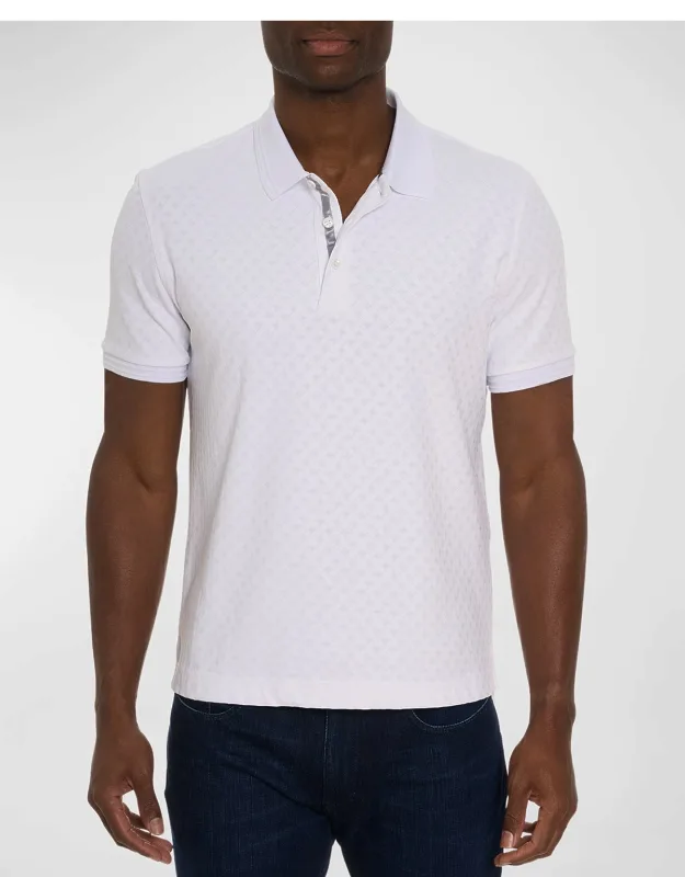 Elias Jacquard Knit Polo Shirt