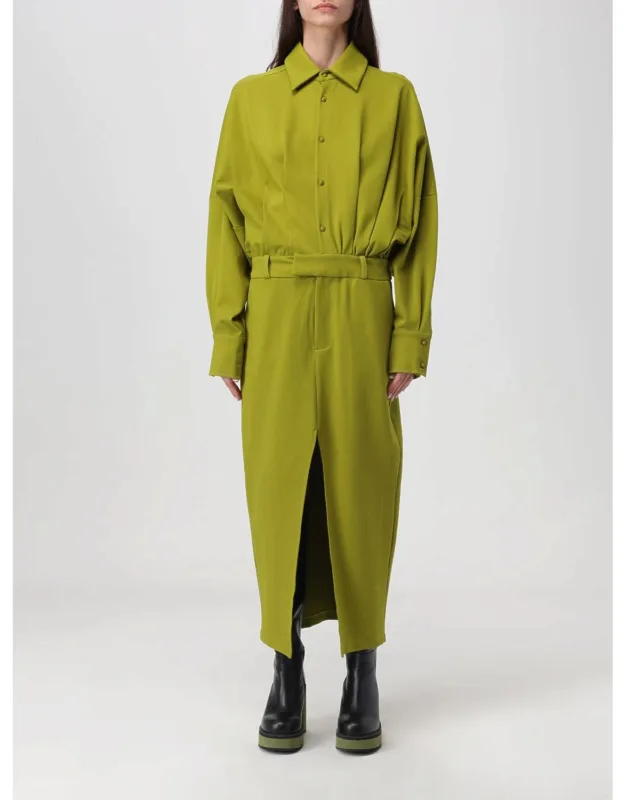 Cotton Blend Shirt Dress