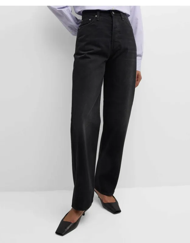 Twisted Seam Straight-leg Jeans