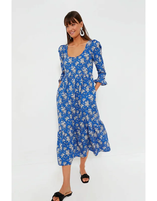 Royal Blue Bouquet Carys Dress