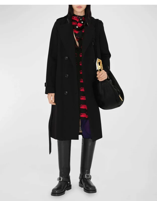 Belted Double-breasted Trench Coat
