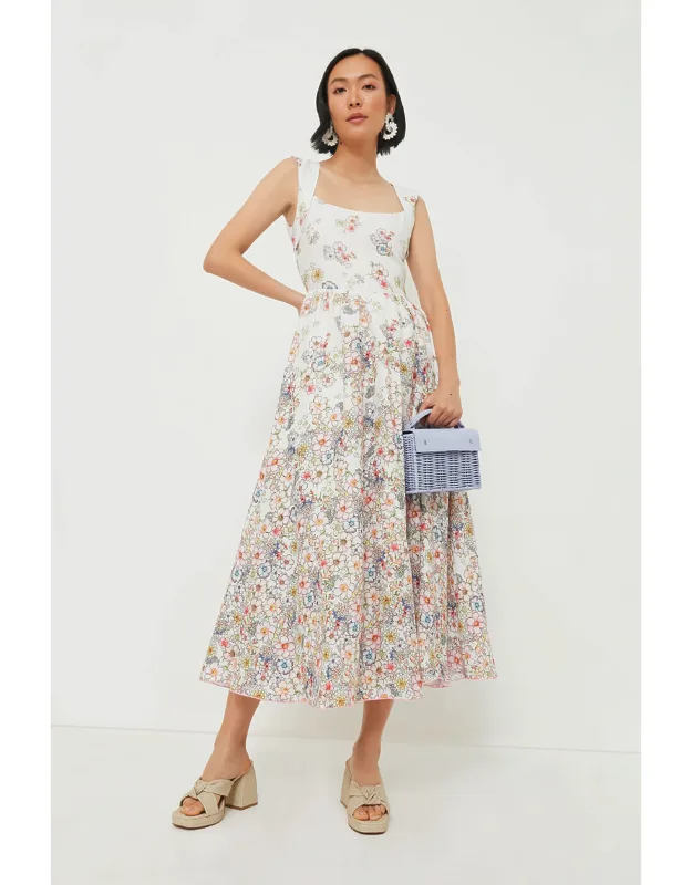 Flower Print Midi Dress