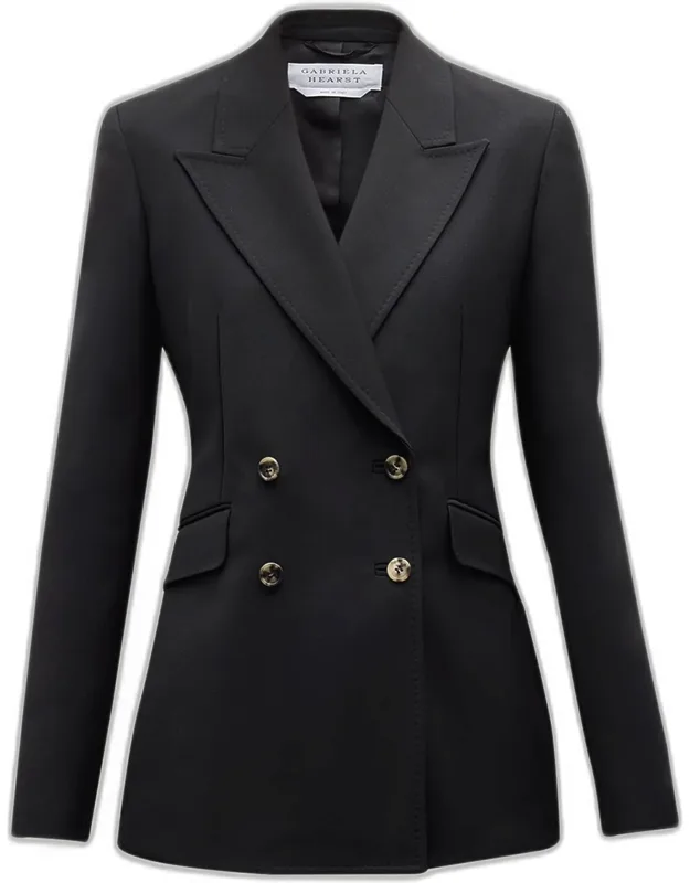 Blazer Jacket Tailored Wool Double-breasted