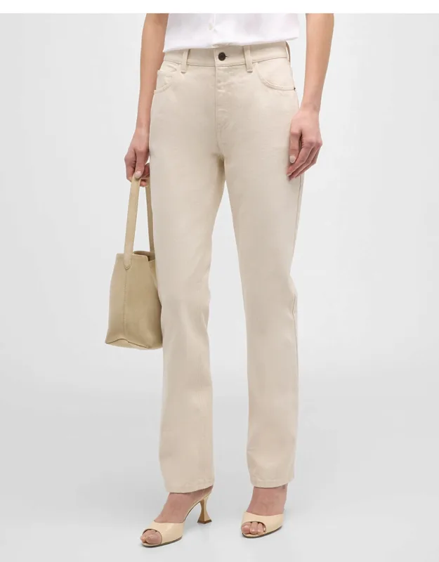 Cropped Straight-leg Jeans