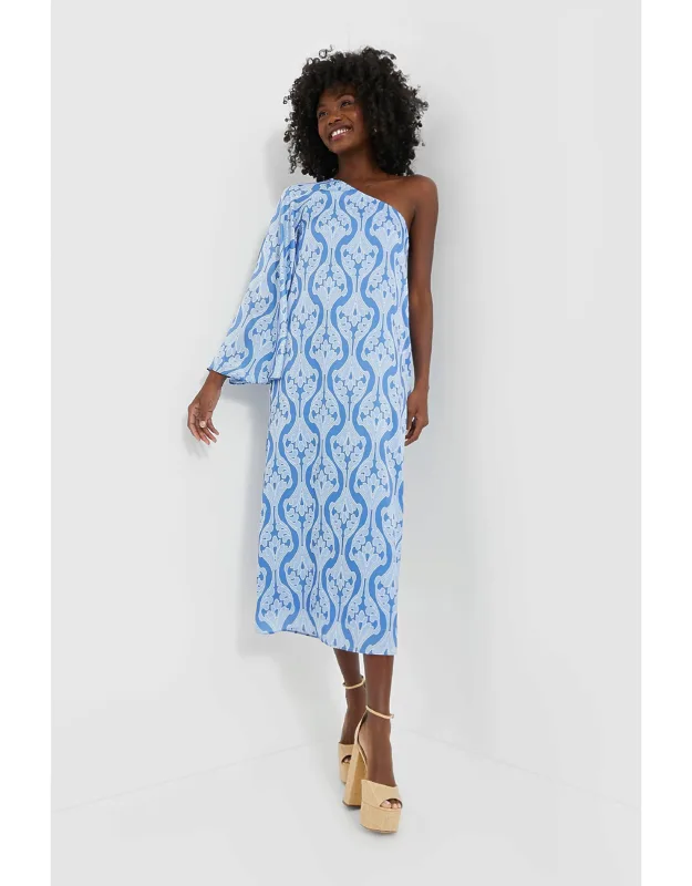 One Shoulder Geometric Dress