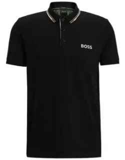 Polo Shirt With Contrast Logos